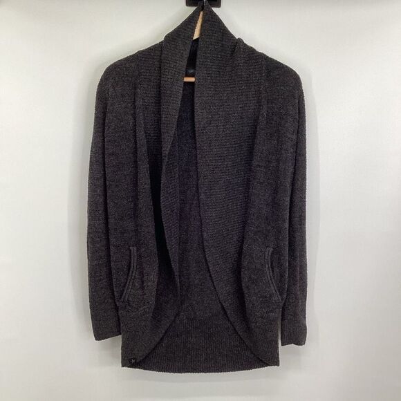 Ladies‎ Barefoot Dreams Circle Cardigan Carbon (gray/Black) XS - Picture 1 of 7